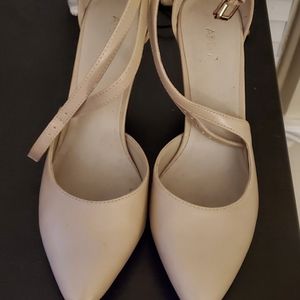 Nude Pointed Toe Heels